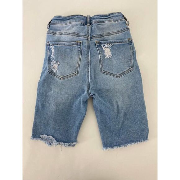 Wax Jeans Distressed Uber High Rise Cut-Off Jean Shorts Dirty Dancing - Sz Small - Picture 8 of 9